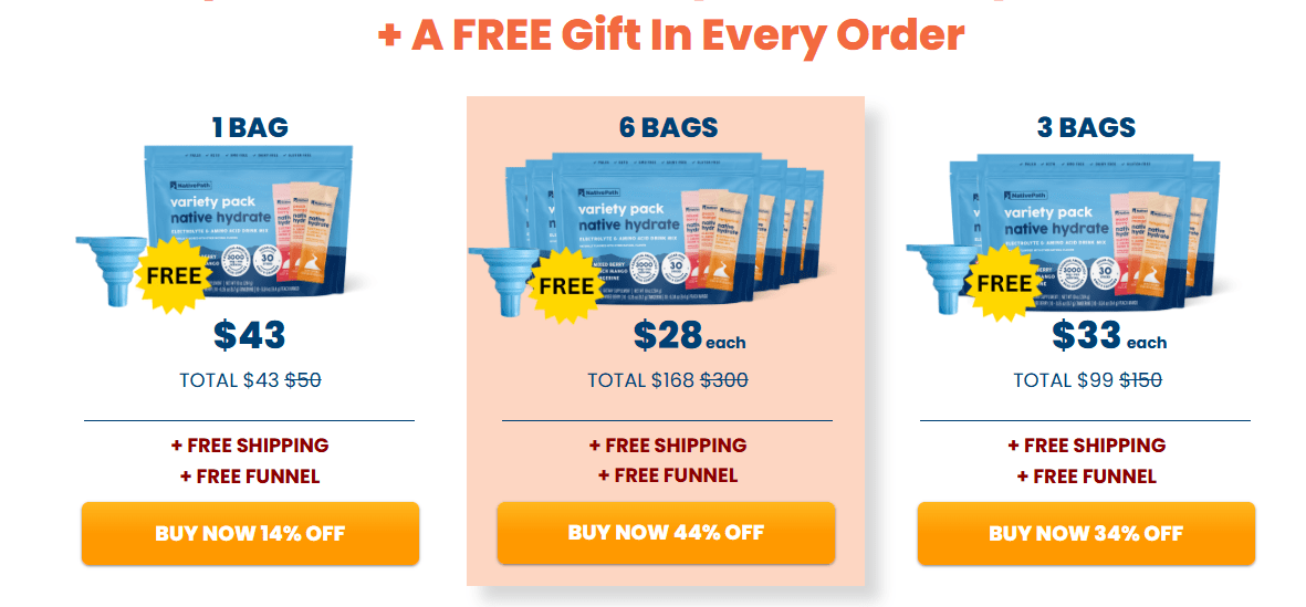 Native Path Hydrate Stick Packs